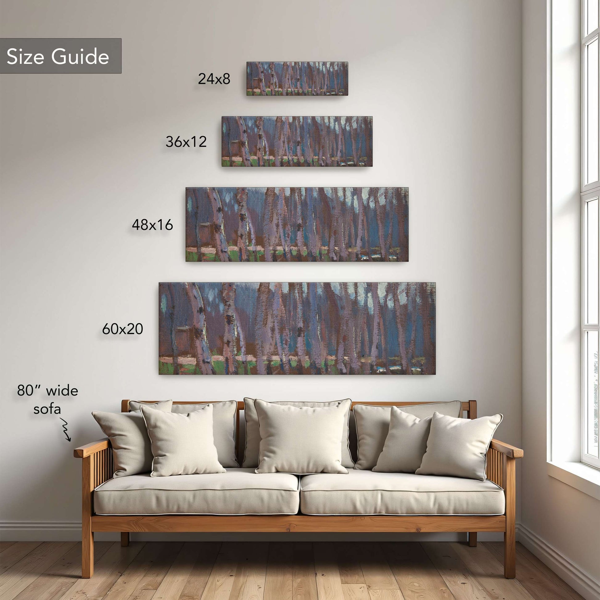 Impressionistic painting of a birch grove by Jan Stanislawski