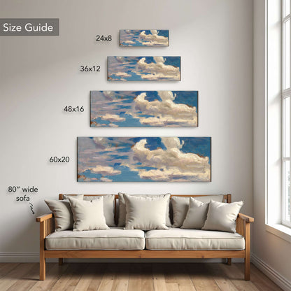 Clouds over a river landscape by Jan Stanislawski