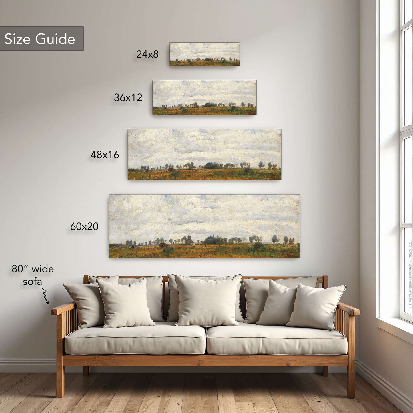Rural landscape with cloudy sky by Paul Baum