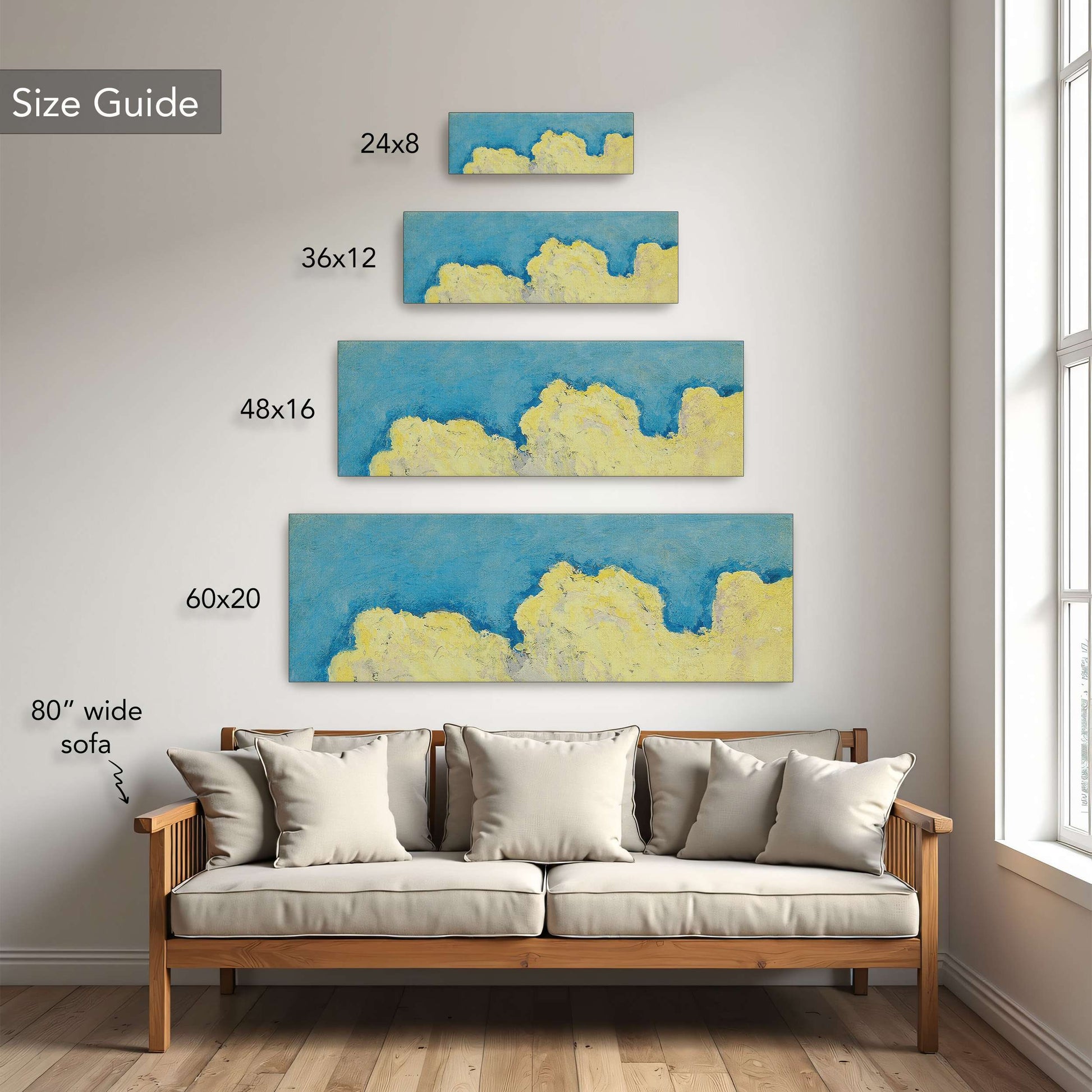 Abstract Cloud Landscape Painting by Koloman Moser