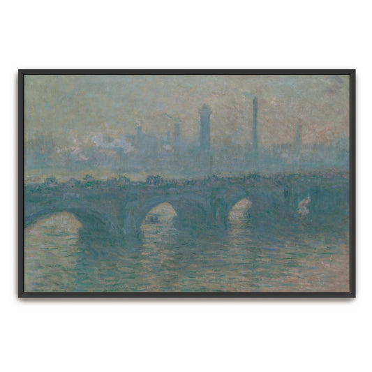 Bridge In Foggy Cityscape By Claude Monet