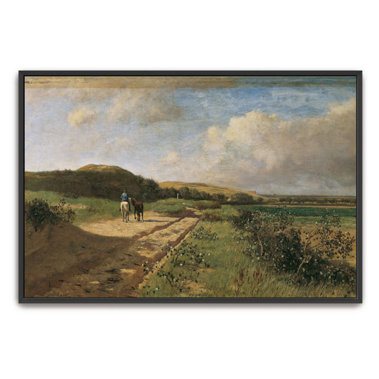 Horseback Rider on a Country Road by Eugen Jettel