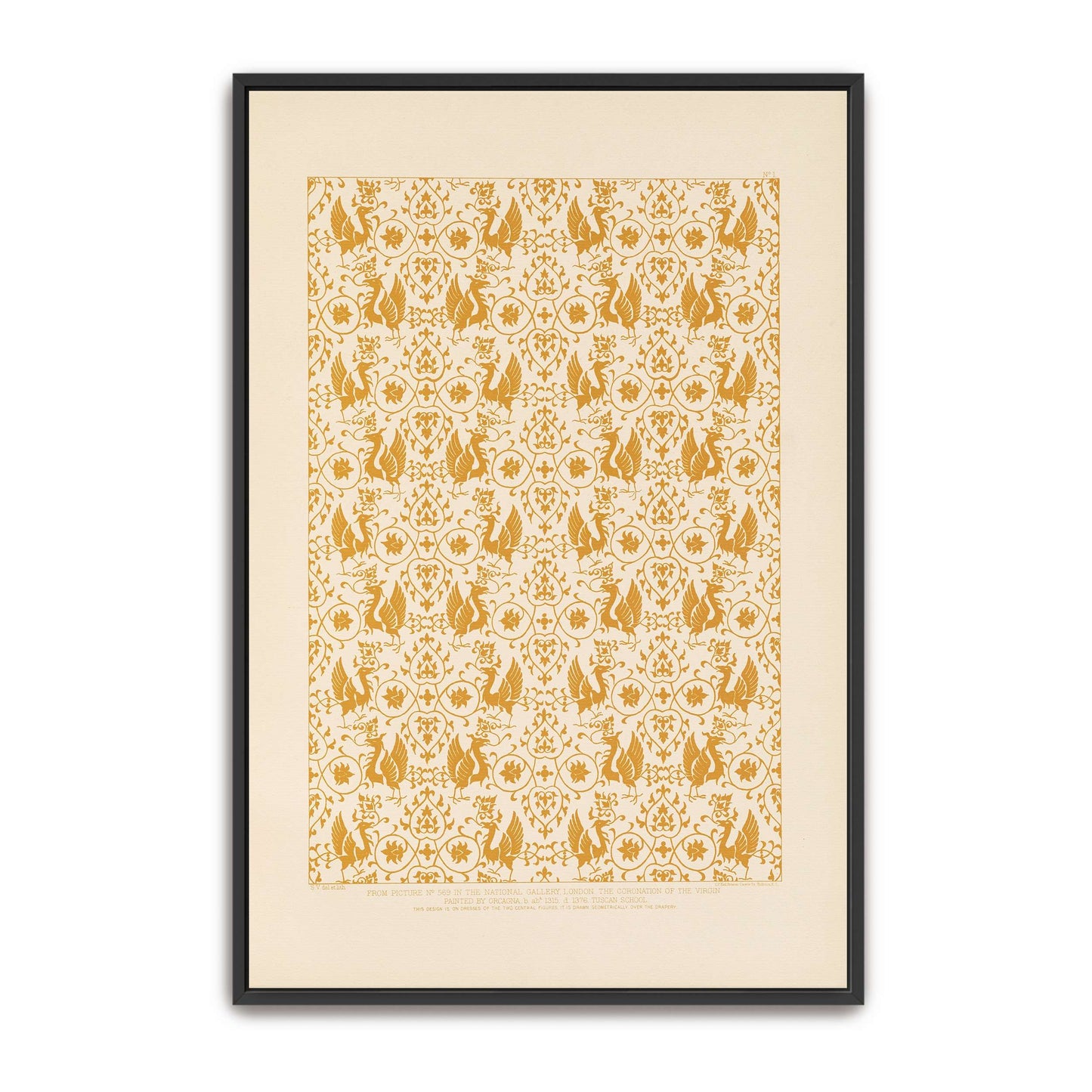 Ornamental Design From The Coronation Of The Virgin By Sydney Vacher