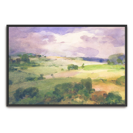 Rolling Hills Under a Cloudy Sky by William Henry Holmes