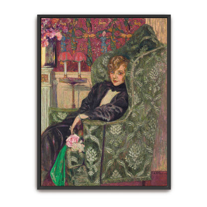 Woman in a green armchair by Édouard Vuillard