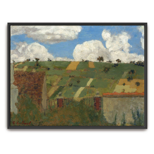 Rural landscape with clouds and fields by Édouard Vuillard