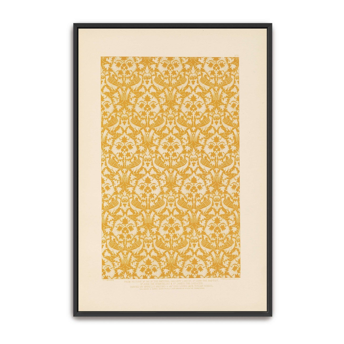 Fifteenth Century Italian Ornament Design Birds And Flowers By Sydney Vacher