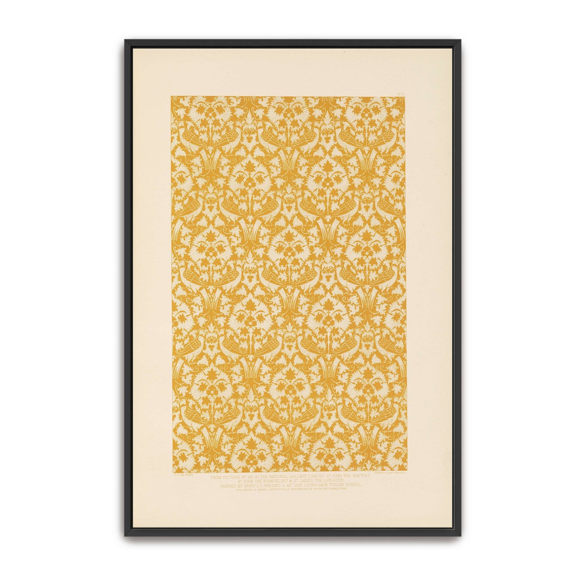 Fifteenth Century Italian Ornament Design Birds And Flowers By Sydney Vacher