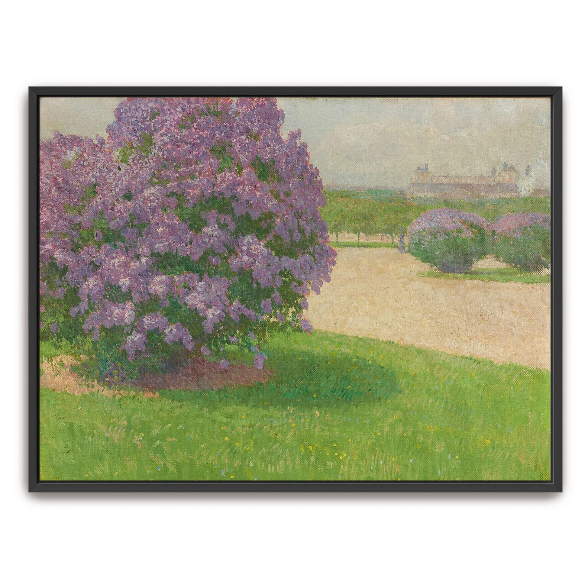 Lilac bushes in park by Carl Moll