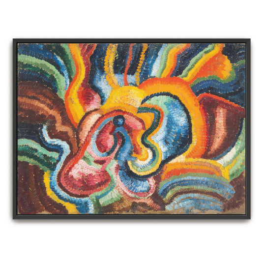 Abstract Composition With Swirling Colors By Wilhelm Morgner