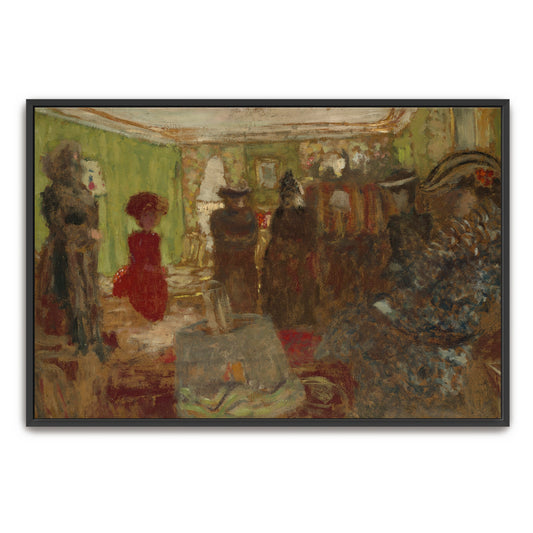 Interior Scene With Figures In A Parisian Salon By Édouard Vuillard