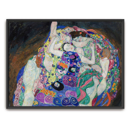 Women intertwined in a floral embrace by Gustav Klimt