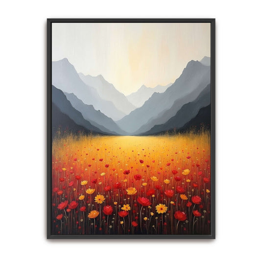 Mountain Landscape with Wildflowers by Yara Rabibzad