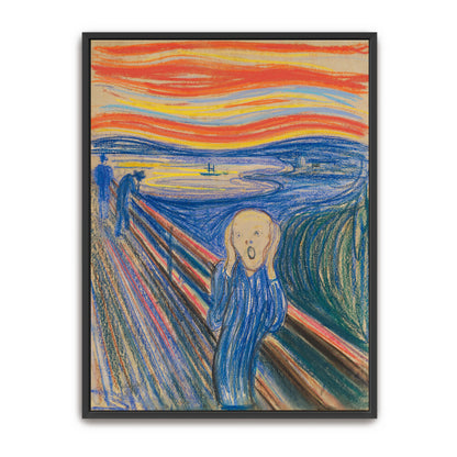 Wavy Landscape With Screaming Figure By Edvard Munch