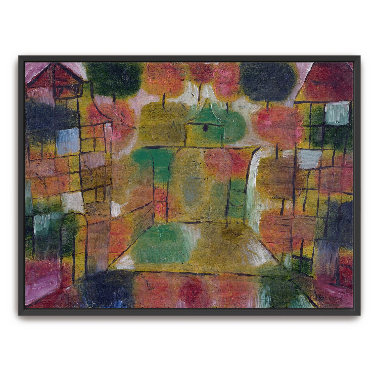 Abstract Buildings And Trees By Paul Klee