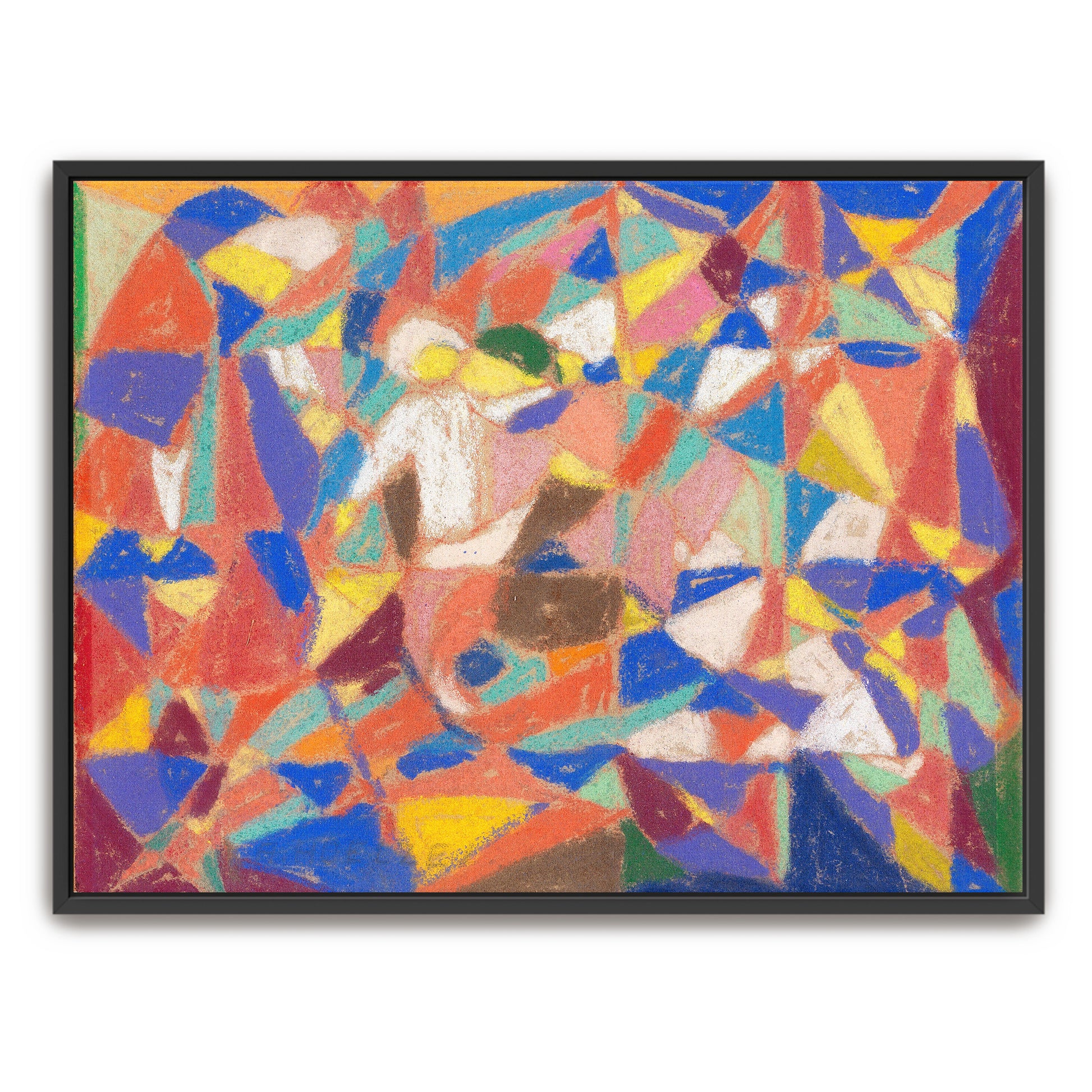 Geometric Abstract Composition Colorful Shapes By Adolf Hölzel