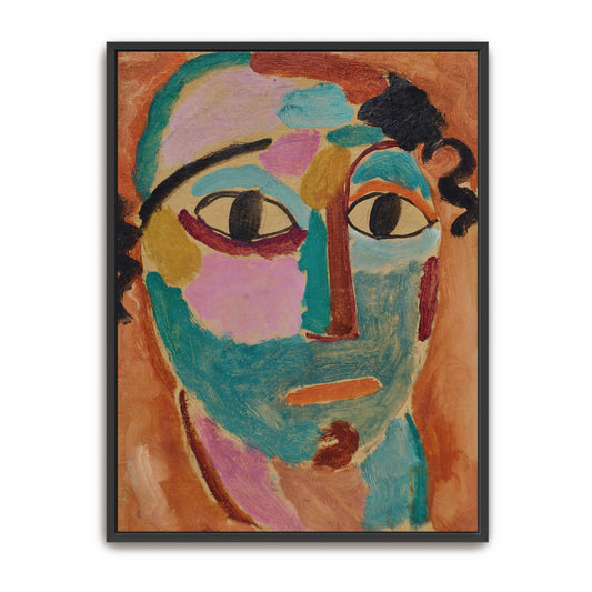 Mystical Head, Color Blocks And Lines By Alexej Von Jawlensky