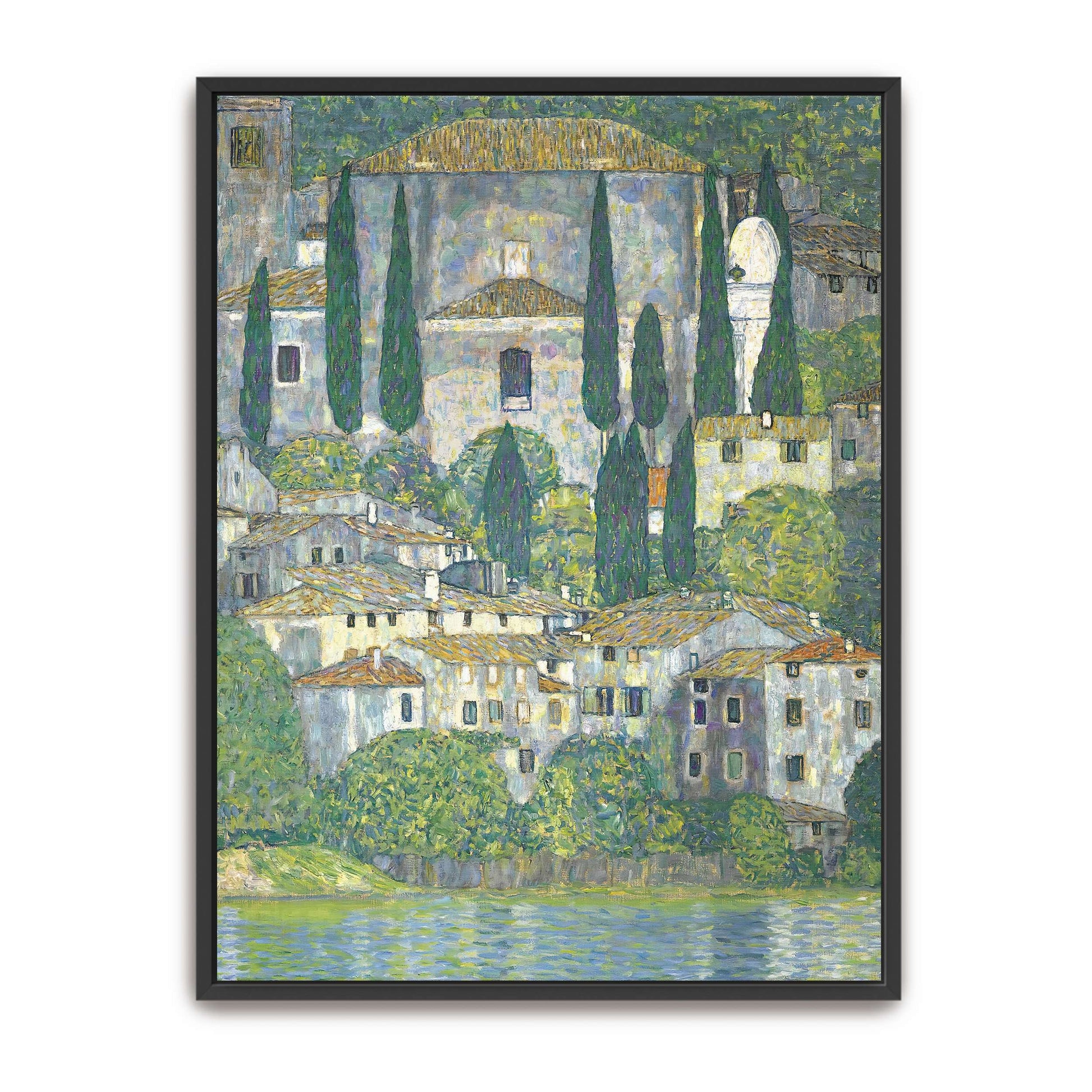 Village with Cypress Trees by Gustav Klimt
