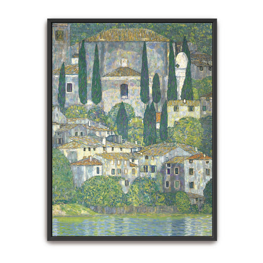 Village with Cypress Trees by Gustav Klimt