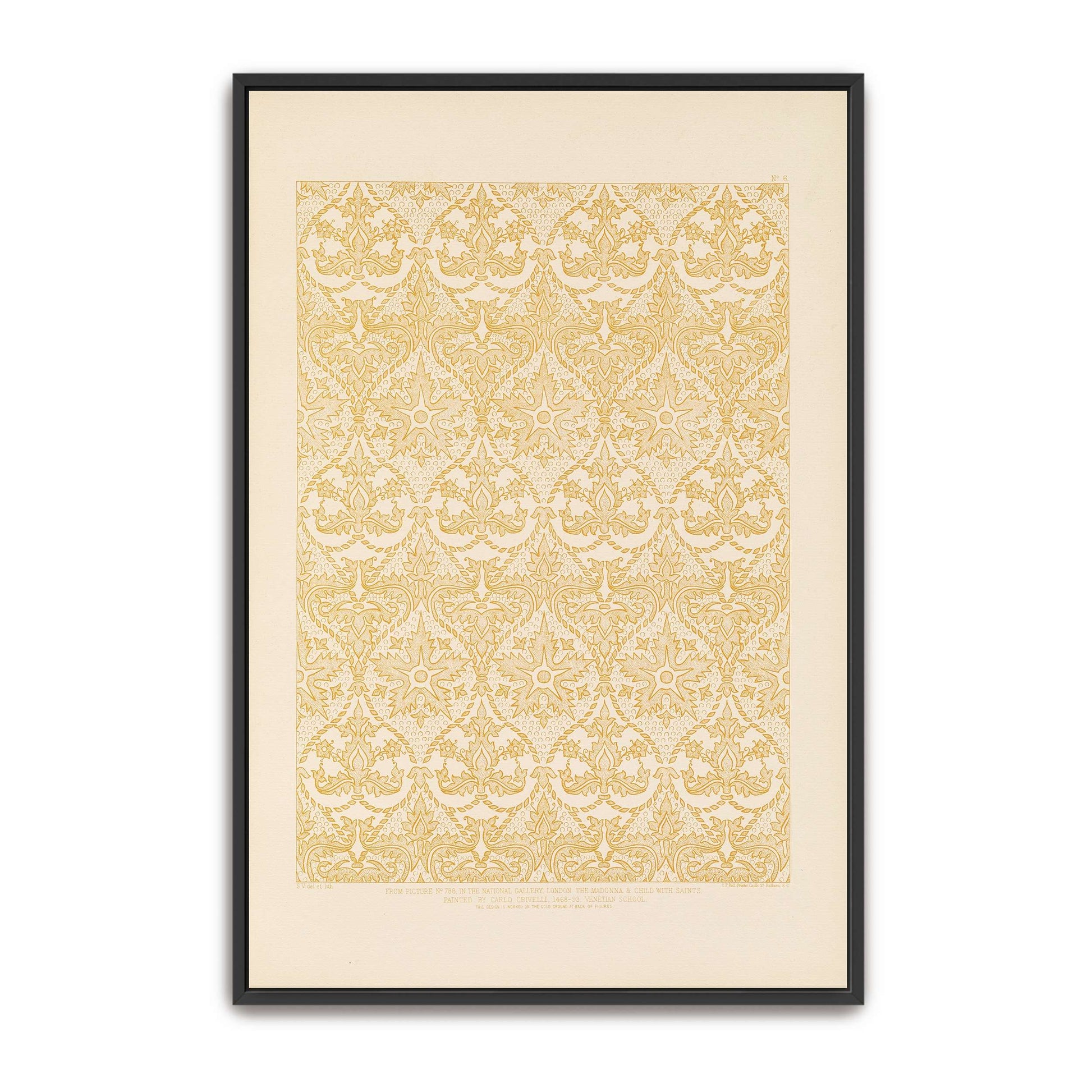 Ornamental Pattern From Italian Painting By Sydney Vacher