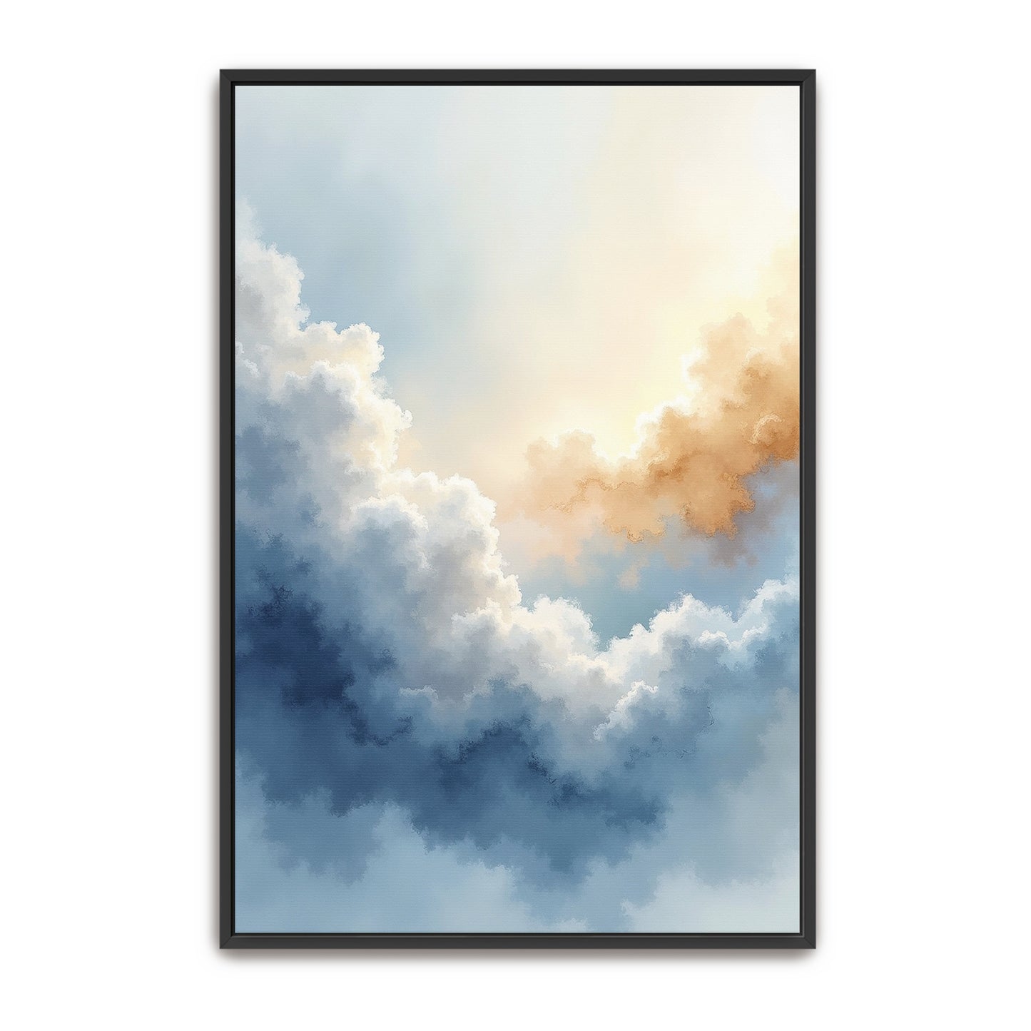 Abstract Watercolor Cloudscape By Yara Rabibzad