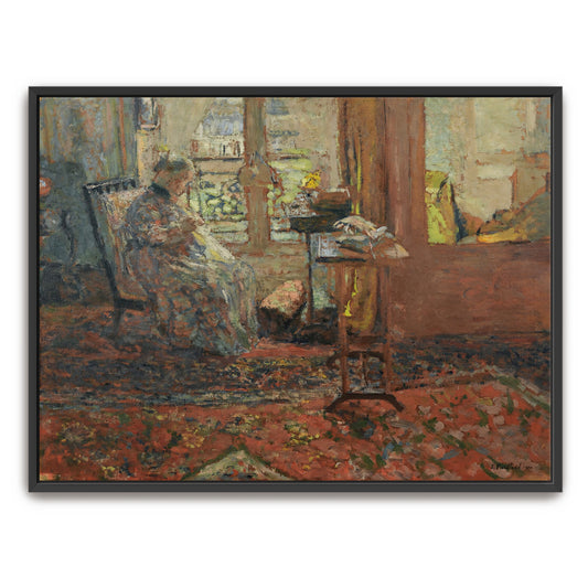 Woman In Interior With Window View By Édouard Vuillard