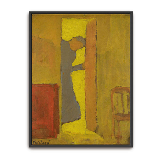 Woman opening a door in a room by Édouard Vuillard
