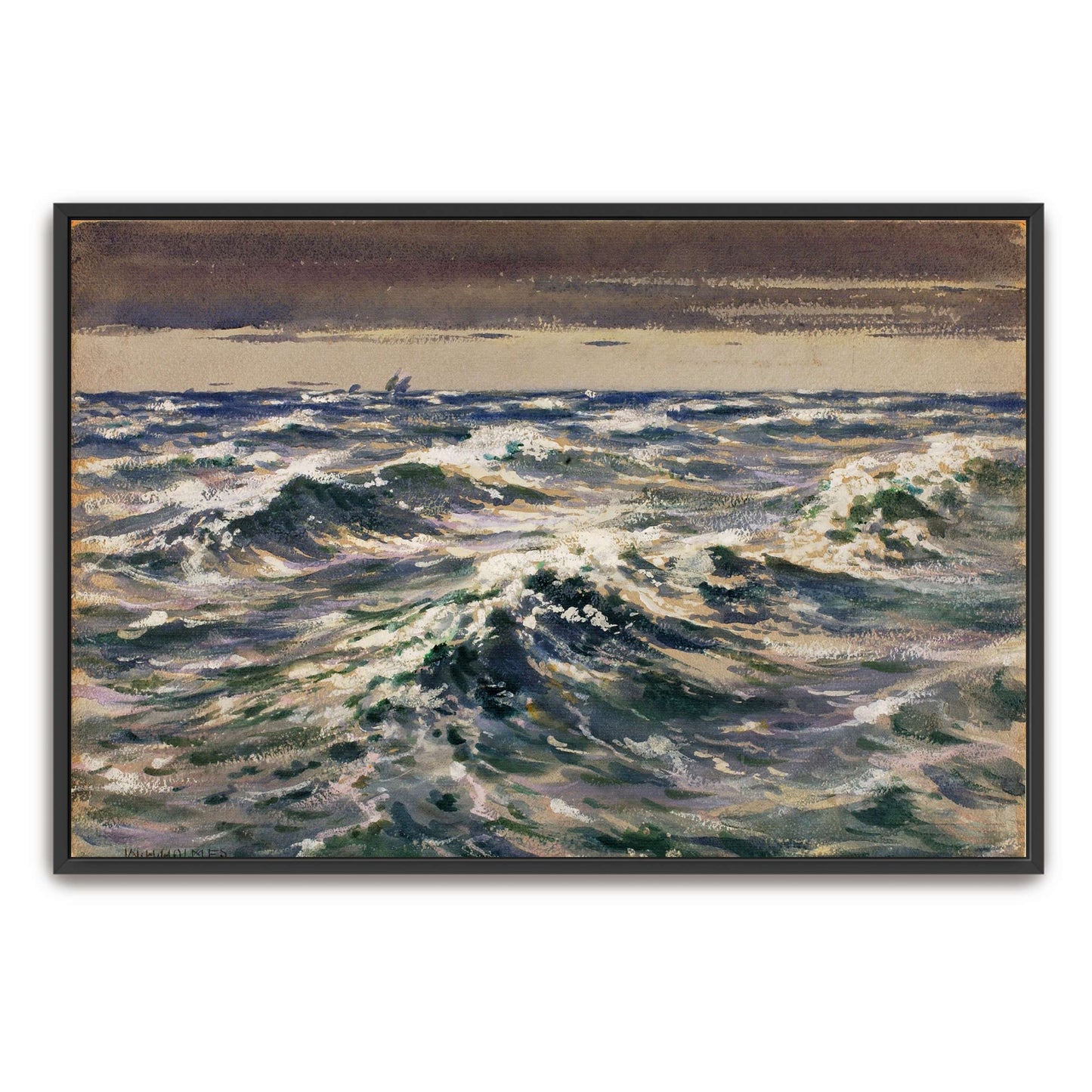 Choppy Waves on the Open Sea by William Henry Holmes