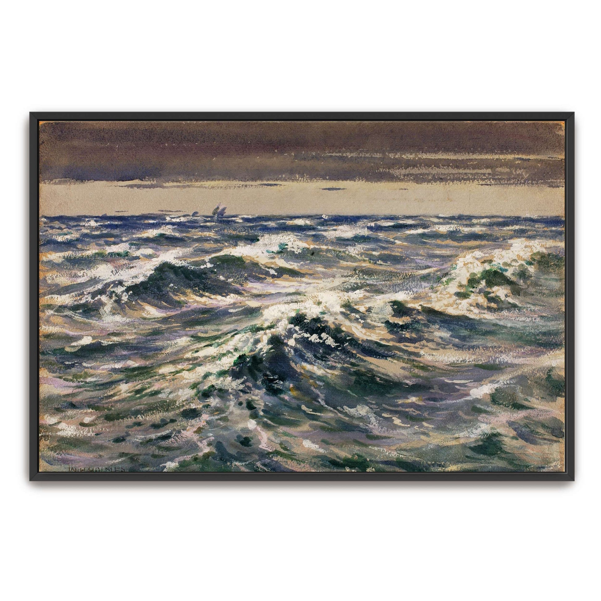 Choppy Waves on the Open Sea by William Henry Holmes