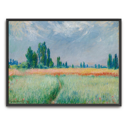 Impressionist Landscape With Wheat Field And Trees By Claude Monet