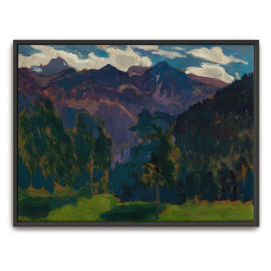 Forest and Mountain Landscape by Jan Stanislawski