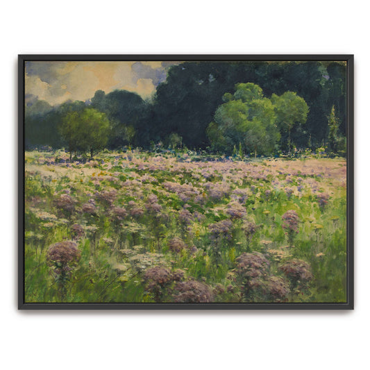 Field of wildflowers with trees by William Henry Holmes