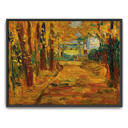 Autumn Trees And Path Leading To A House By Wassily Kandinsky