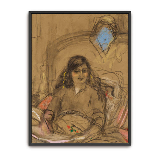 Woman in a chair with a window behind her by Édouard Vuillard