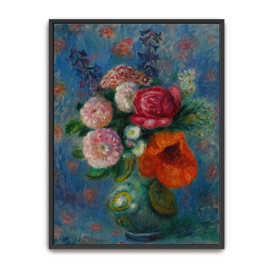 Impressionist Flower Bouquet In Vase By William James Glackens