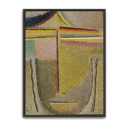 Abstract Head, Geometric Shapes, Expressive Lines, Vibrant Colors By Alexej Von Jawlensky