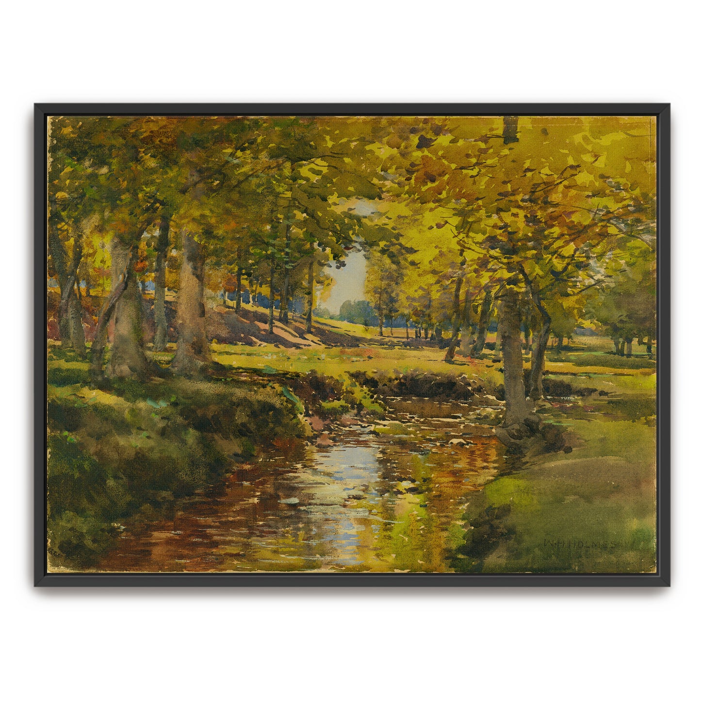 Autumn Forest Stream By William Henry Holmes