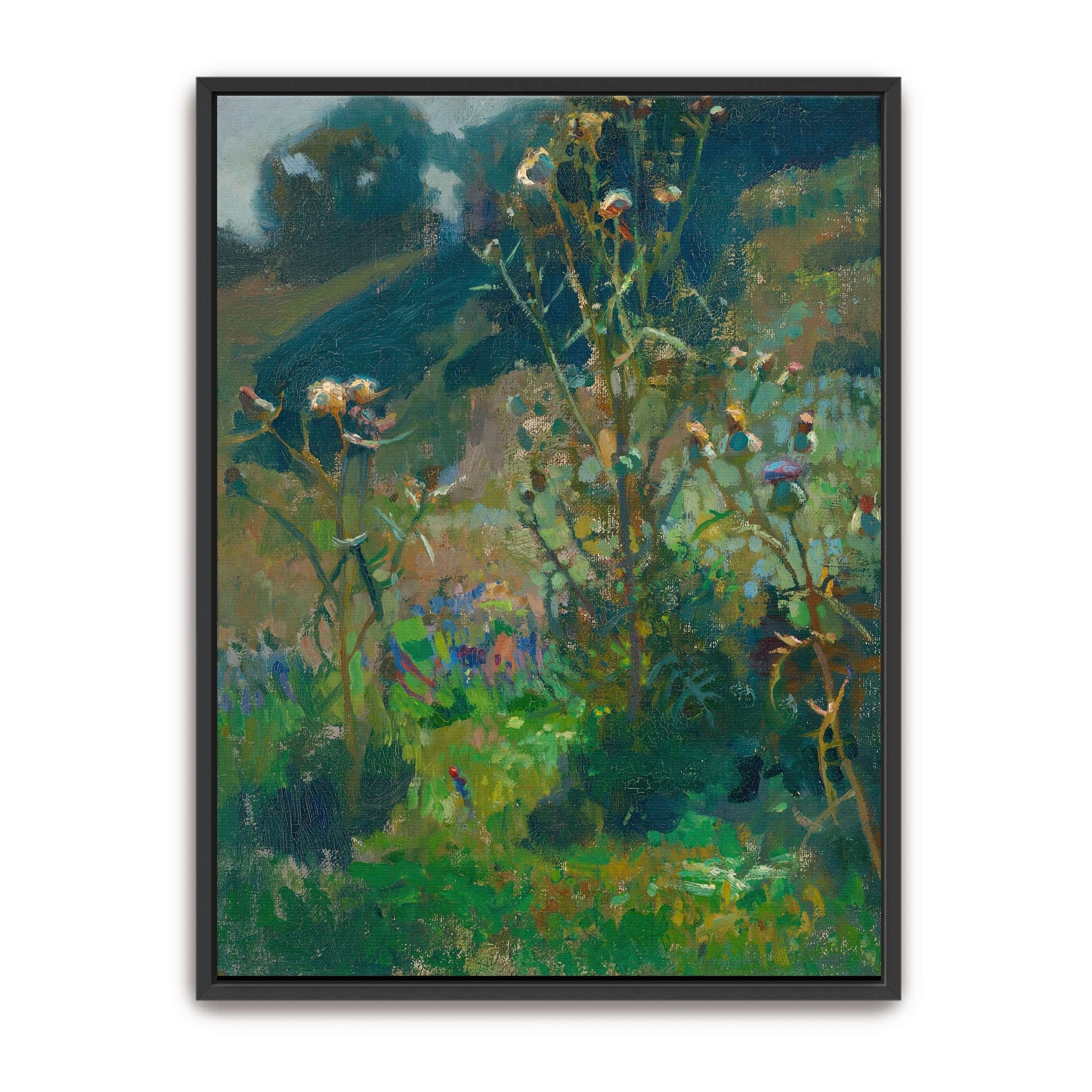 Thistles in a summer field by Jan Stanislawski