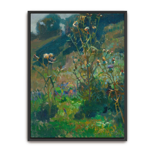 Thistles in a summer field by Jan Stanislawski