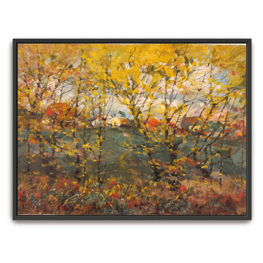 Autumn Trees Landscape Painting by William Henry Holmes