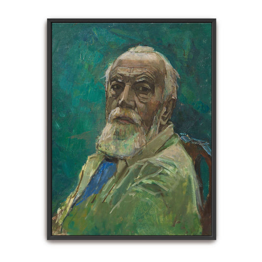 Self-portrait of an elderly man by Carl Moll