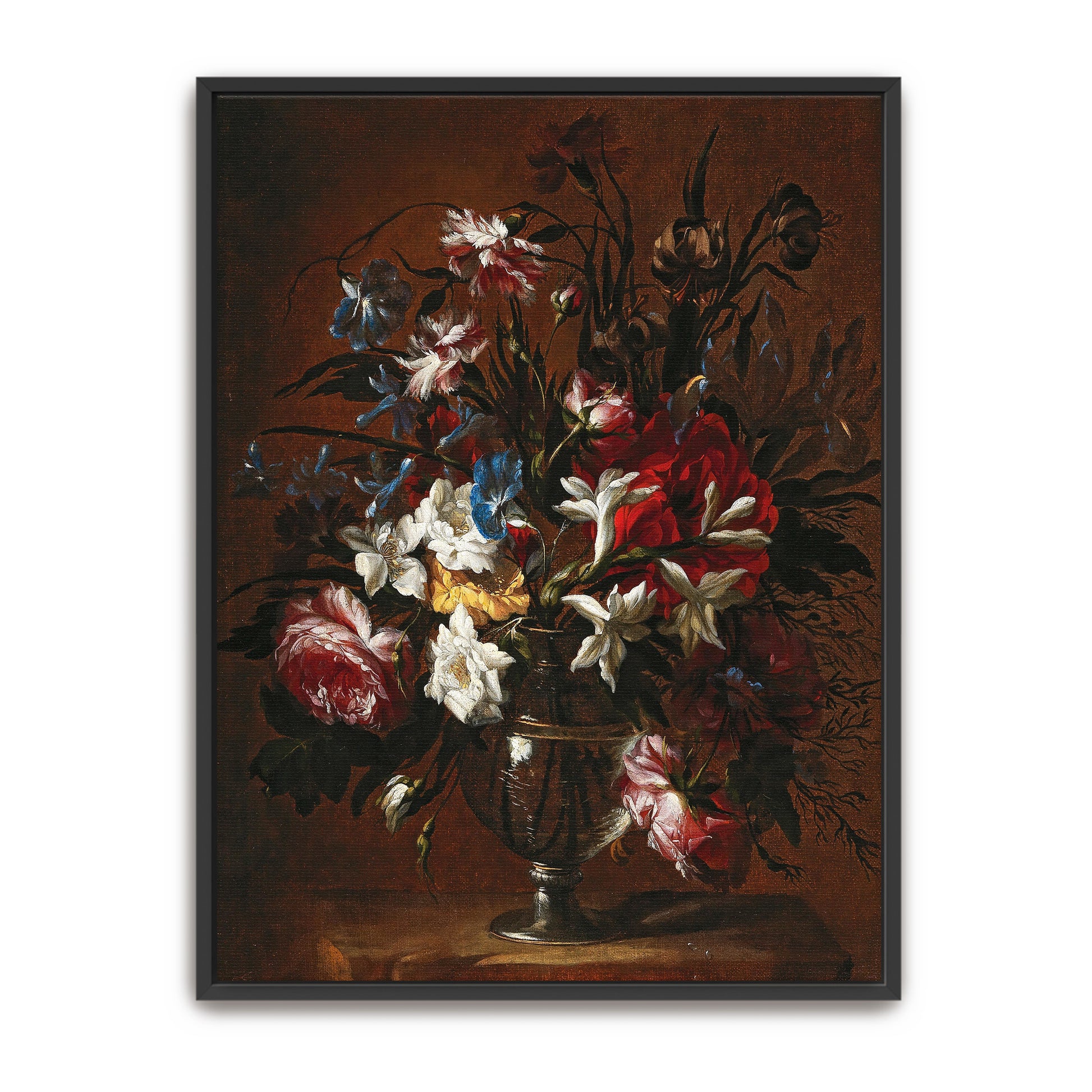 A Still Life Of Flowers In A Vase By Jean-Baptiste Monnoyer