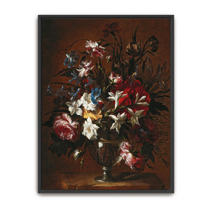 A Still Life Of Flowers In A Vase By Jean-Baptiste Monnoyer