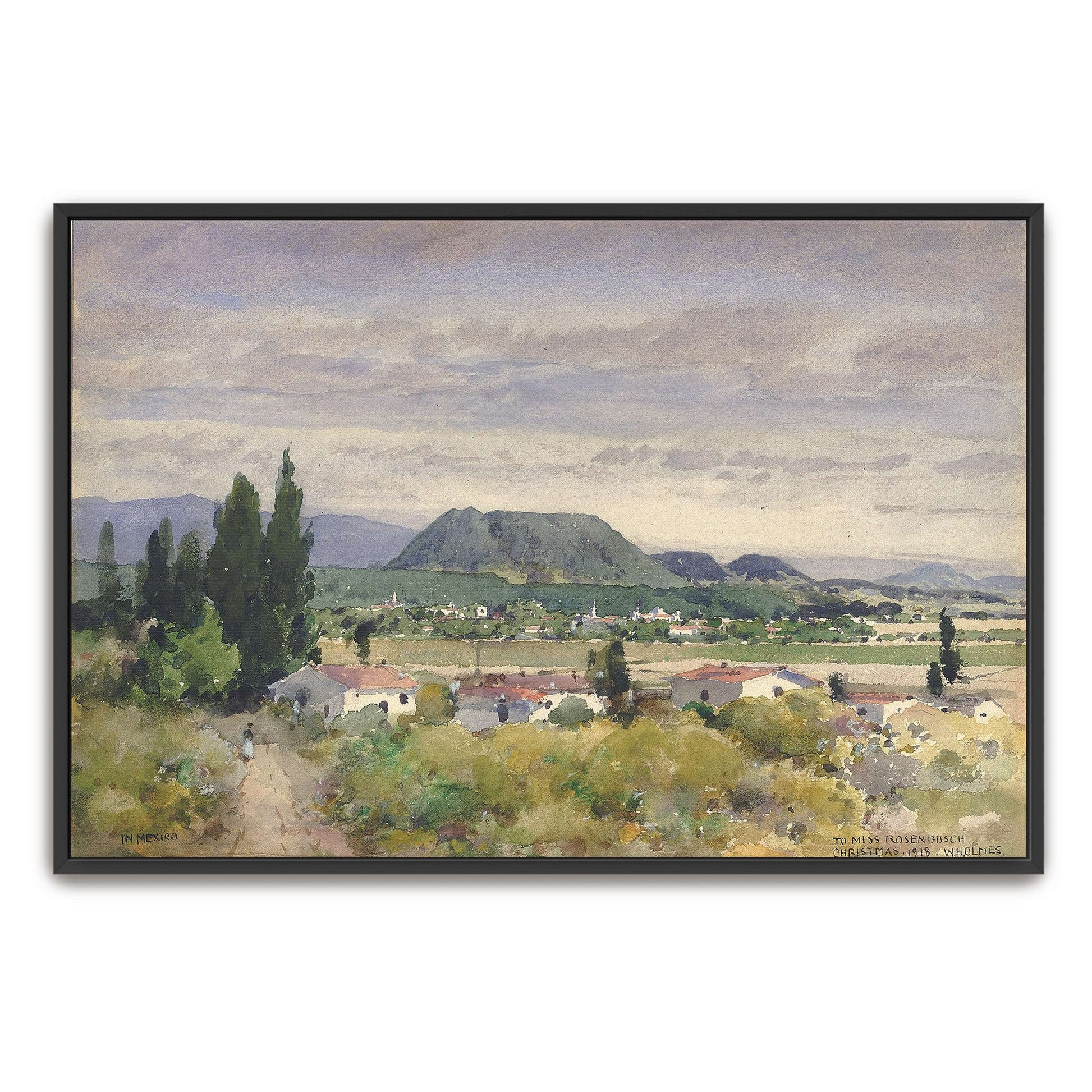 Mountainous landscape with a village by William Henry Holmes