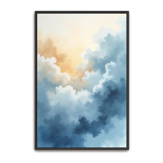 Abstract Sky Watercolor Clouds By Yara Rabibzad