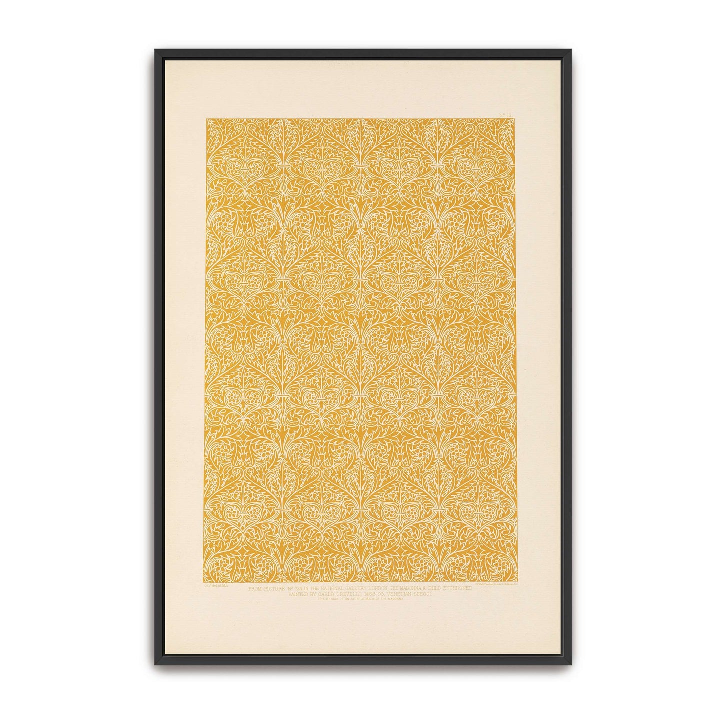 Ornate Floral Pattern Design, Gold And White, Intricate Details By Sydney Vacher