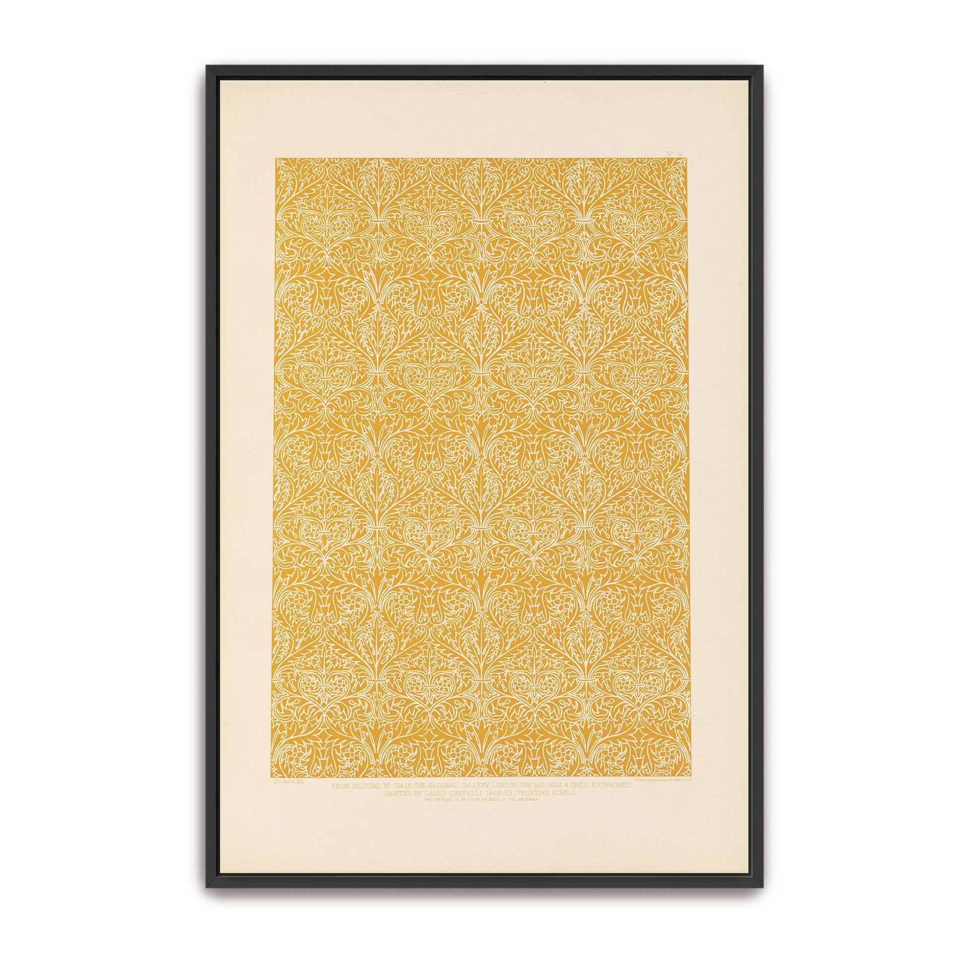 Ornate Floral Pattern Design, Gold And White, Intricate Details By Sydney Vacher