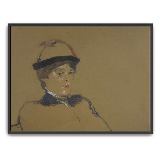 Woman in hat and coat portrait by Édouard Vuillard