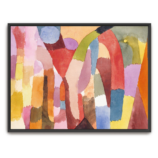 Abstract Composition With Geometric Shapes And Vibrant Colors By Paul Klee