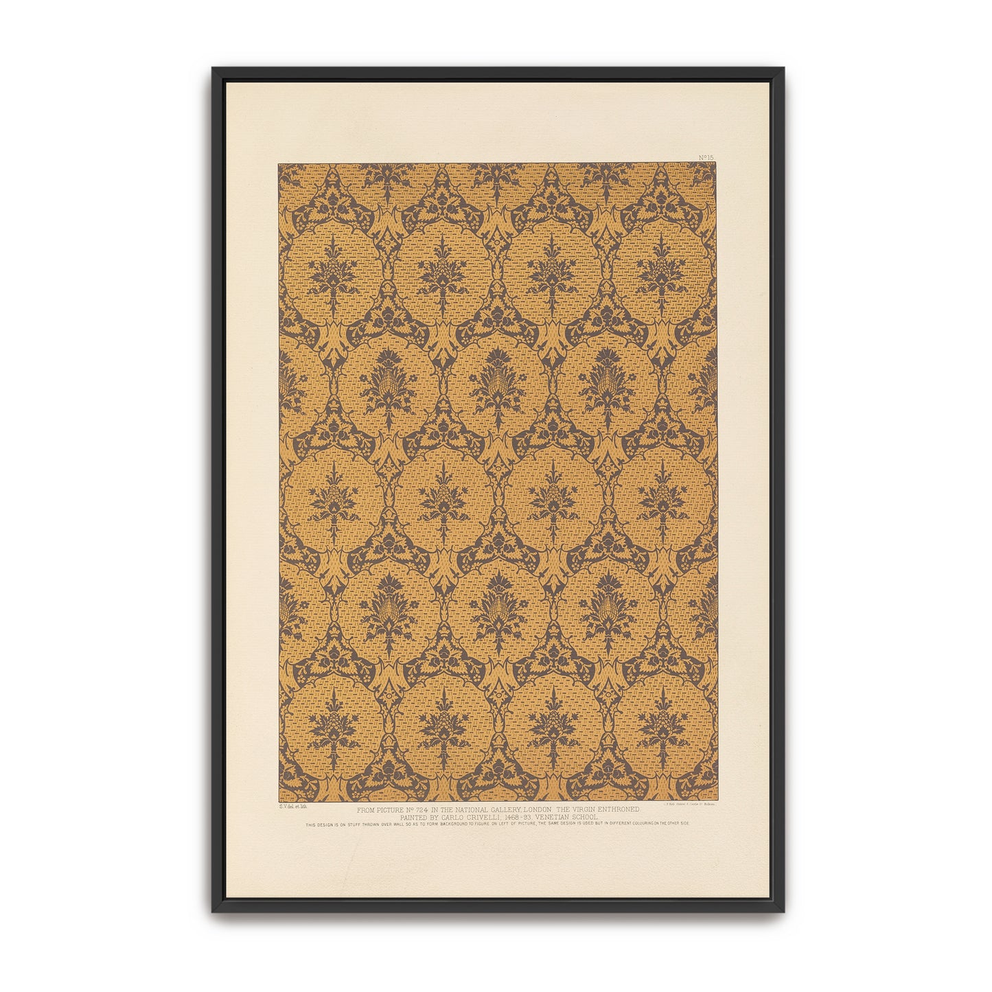 Italian Ornament Design, Floral Pattern, Geometric Shapes By Sydney Vacher